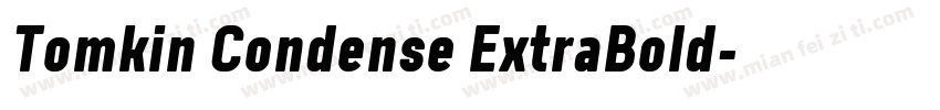 Tomkin Condense ExtraBold字体转换